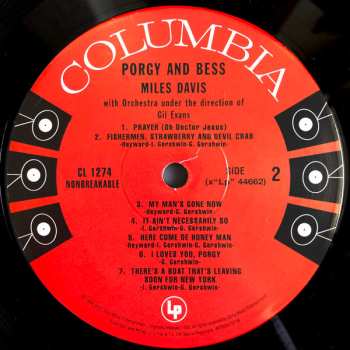 LP Miles Davis: Porgy And Bess LTD | NUM 584769