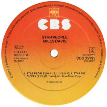 LP Miles Davis: Star People NUM | LTD | CLR 616569