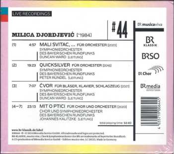 CD Milica Djordjević: # 44 | Mali Svitac, ... / Quicksilver / Čvor / Mit O Ptici 627964