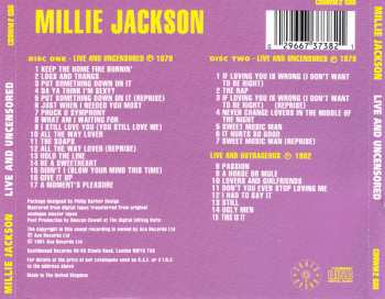 2CD Millie Jackson: Live And Uncensored 554949