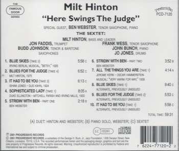 CD Milt Hinton And Friends: Here Swings The Judge 610309