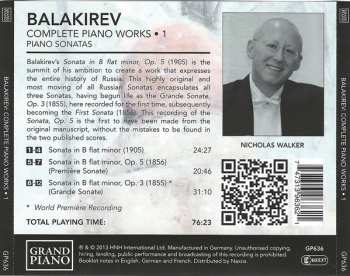 CD Mily Balakirev: Complete Piano Works • 1 (Piano Sonatas) 325874