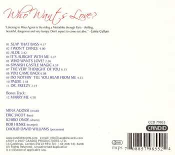 CD Mina Agossi: Who Wants Love? 461462