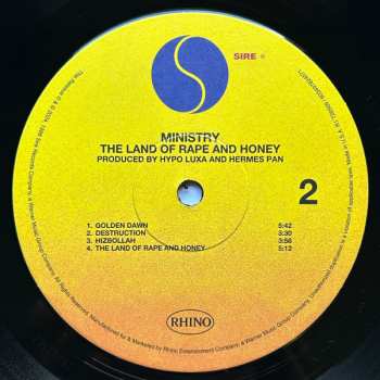 2LP Ministry: The Land Of Rape And Honey LTD | DLX 632839