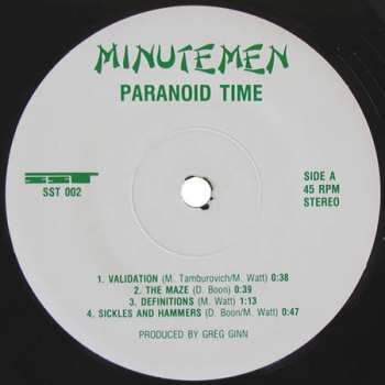 SP Minutemen: Paranoid Time 320117