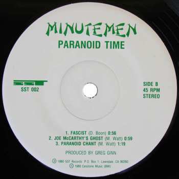 SP Minutemen: Paranoid Time 320117