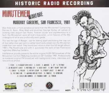 CD Minutemen: Warfare - Mabuhay Gardens, San Francisco, 1981 597447