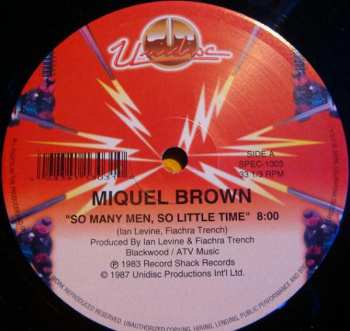 LP Miquel Brown: So Many Men, So Little Time 604434