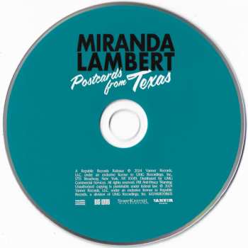 CD Miranda Lambert: Postcards From Texas 639093