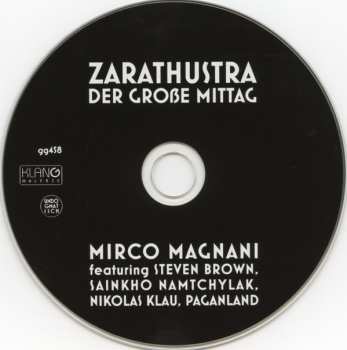 CD Mirco Magnani: Zarathustra Der Große Mittag 567535