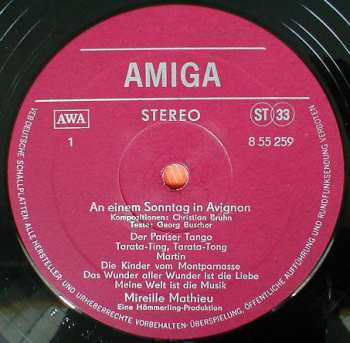 LP Mireille Mathieu: An Einem Sonntag In Avignon 42237