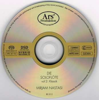 SACD Mirjam Nastasi: Die Soloflöte – Vol 2: Klassik 609269