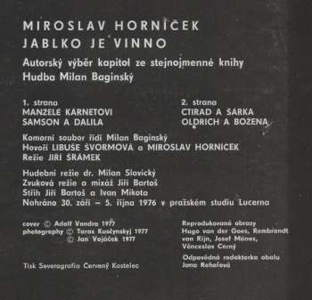 LP Miroslav Horníček: Jablko Je Vinno 569772