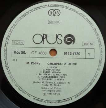 LP Miroslav Žbirka: Chlapec Z Ulice 476365