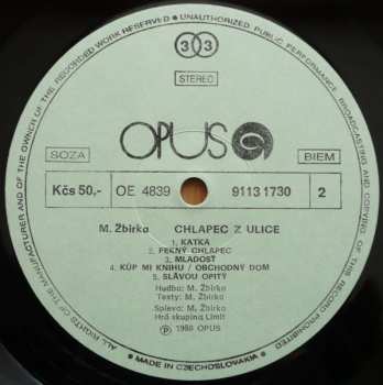 LP Miroslav Žbirka: Chlapec Z Ulice 476365