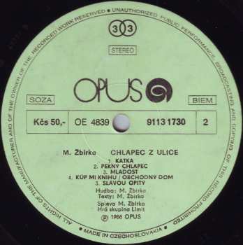 LP Miroslav Žbirka: Chlapec Z Ulice 42536