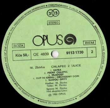 LP Miroslav Žbirka: Chlapec Z Ulice 357985