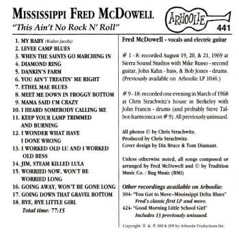 CD Fred McDowell: This Ain't No Rock'n'Roll 535447