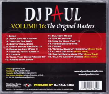 CD DJ Paul: Volume 16: The Original Masters (4 Da Summer "94) 607302