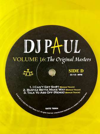 2LP DJ Paul: Volume 16: 4 Da Summer of "94 (The Original Masters) CLR | LTD 605757