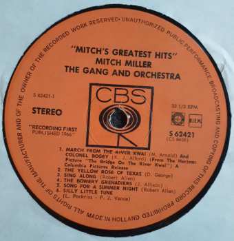 LP Mitch Miller: Mitch's Greatest Hits 555128