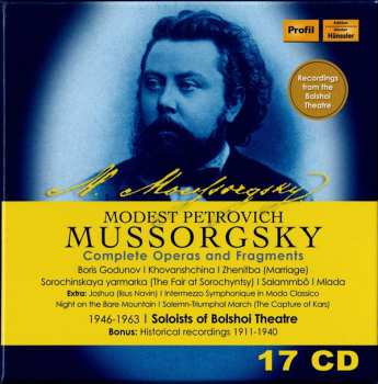 Album Modest Mussorgsky: Modest Petrovich Mussorgsky: Complete Operas and Fragments