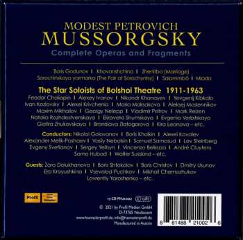 17CD/Box Set Modest Mussorgsky: Modest Petrovich Mussorgsky: Complete Operas and Fragments 544836