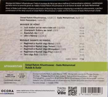 CD Mohammad Rahim Khushnawaz: Afghanistan - Rubâb & Dutâr (Musique De Hérat Et Kaboul = Music Of Herat And Kabul) 451497