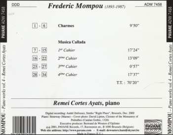 CD Frederic Mompou: Piano Works Vol. 4 556807