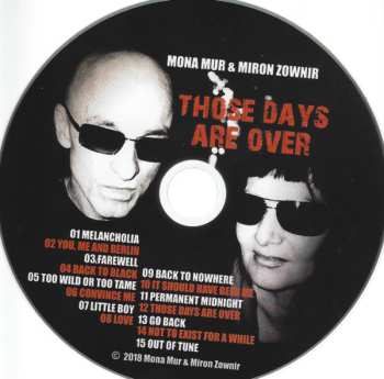 CD Mona Mur: Those Days Are Over - 15 Music Poems LTD 558124