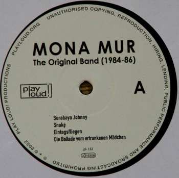 LP Mona Mur: The Original Band (1984-86) LTD 587517