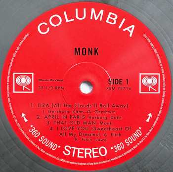 LP Thelonious Monk: Monk. CLR | LTD | NUM 550173