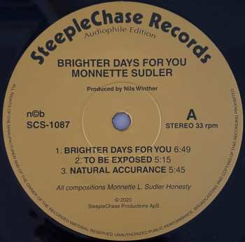 LP Monnette Sudler Sextet: Brighter Days For You 648419