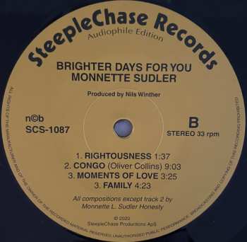 LP Monnette Sudler Sextet: Brighter Days For You 648419