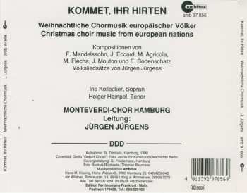 CD Monteverdi-Chor Hamburg: Kommet, Ihr Hirten (Weihnachtliche Chormusik Europäischer Völker) 516869