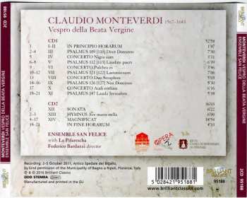 2CD Claudio Monteverdi: Vespro Della Beata Vergine 653127