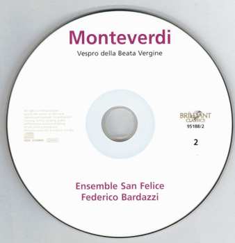 2CD Claudio Monteverdi: Vespro Della Beata Vergine 653127