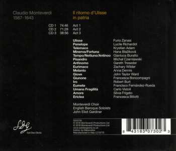 3CD Claudio Monteverdi: Il Ritorno D'Ulisse In Patria 476036