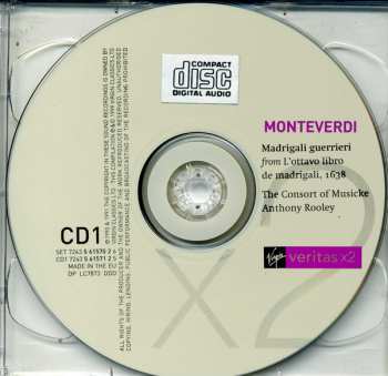 2CD Claudio Monteverdi: Madrigali Guerrieri Et Amorosi 621141