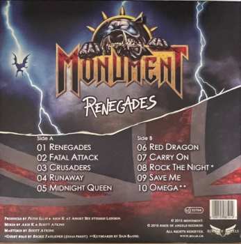 LP Monument: Renegades  LTD | CLR 420025