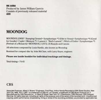 CD Moondog: Moondog 571947