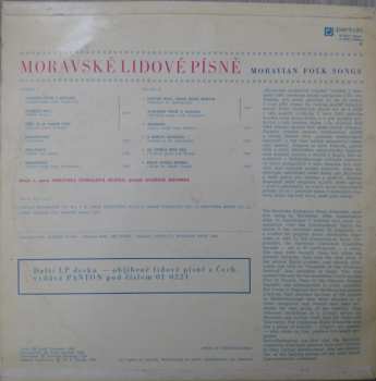 LP Moravská Cimbálová Muzika: Moravské Lidové Písně = Moravian Folk Songs 531634