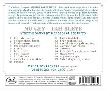 CD Mordechai Gebirtig: Nu Gey - Ikh Bleyb (Yiddish Songs By Mordechai Gebirtig) 570976