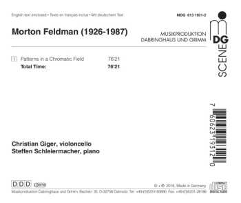 CD Steffen Schleiermacher: Patterns In A Chromatic Field 482406