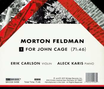 CD Aleck Karis: For John Cage 464723