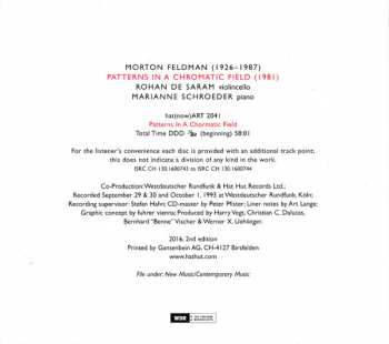 2CD Morton Feldman: Patterns In A Chromatic Field 335616