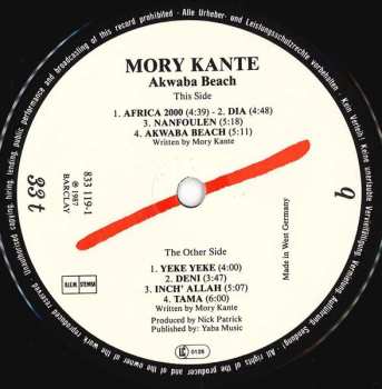 LP Mory Kanté: Akwaba Beach 633151