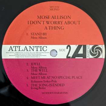 LP Mose Allison: I Don't Worry About A Thing 596386