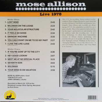 LP Mose Allison: Live 1978 576371