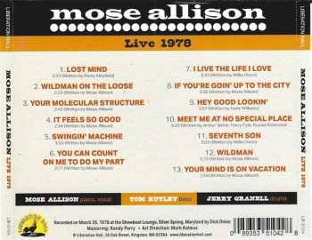 CD Mose Allison: Live 1978 580368